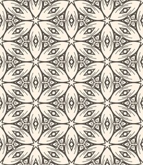 Fototapeta premium Vintage ornamental floral seamless pattern, flowers tile design