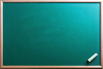 blank blackboard green board, back to school, green chalkboard with frame, Education concepts. green background, green background, blank green chalkboard, a blank green board school, with Generated AI