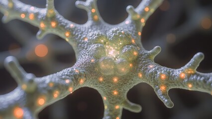 Microstructure of nerve cells