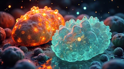 Colorful luminescent microorganisms