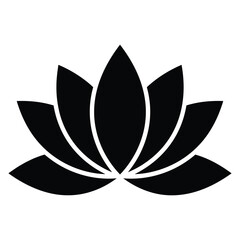 Lotus flower isolated on white background, a symbol of spirituality, peace, and beauty in nature, often associated with yoga, meditation, and enlightenment