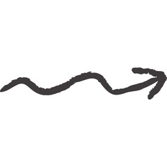 arrows handdrawn chalk crayon handwriting style. inertia arrow shape textured icon symbol vector illustration