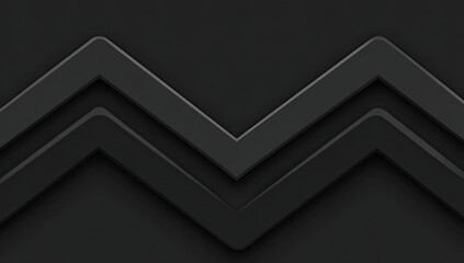 Dark, repeating zig-zag pattern.  3D effect.  Geometric design