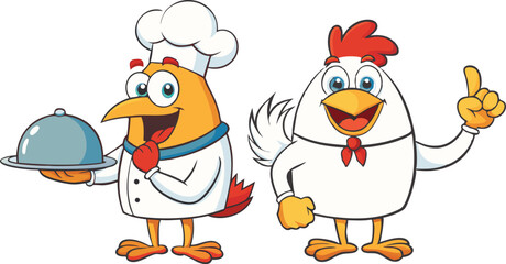 Cock illustration vector design, Cock logo and icon design, Chicken vector design © Sadiya Digital