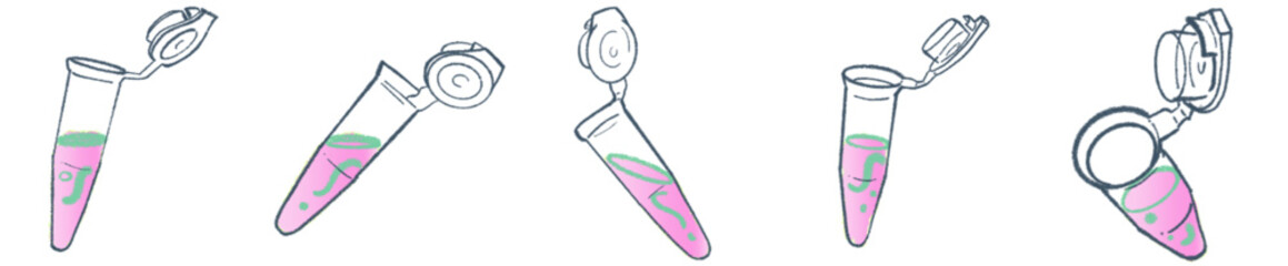 Microcentrifuge Tube Vector Illustration for Laboratory and Science Projects