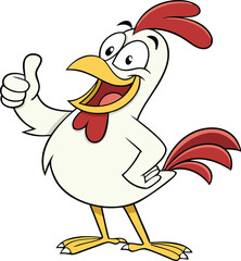 Cock illustration vector design, Cock logo design