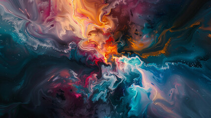 Dreamy Watercolor Washes in Soft Abstract Style

