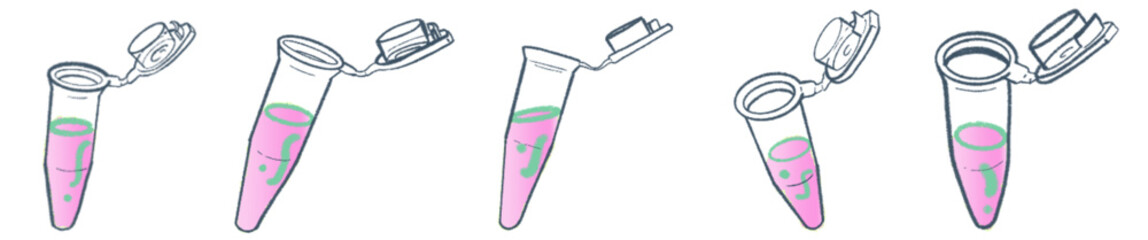 Microcentrifuge Tube Vector Illustration for Laboratory and Science Projects