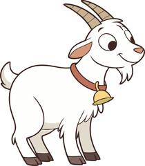 Goat illustration vector design, Goat logo and icon design, Goat vector design