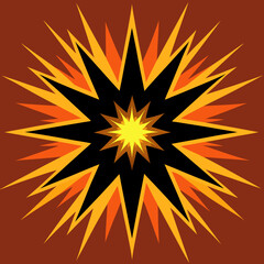 abstract sun vector illustration