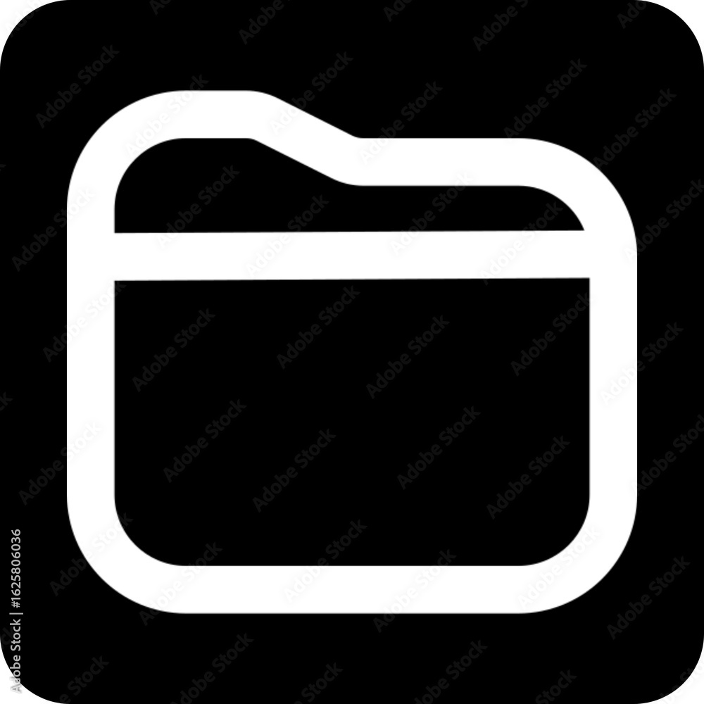 Poster simple folder icon for file organization