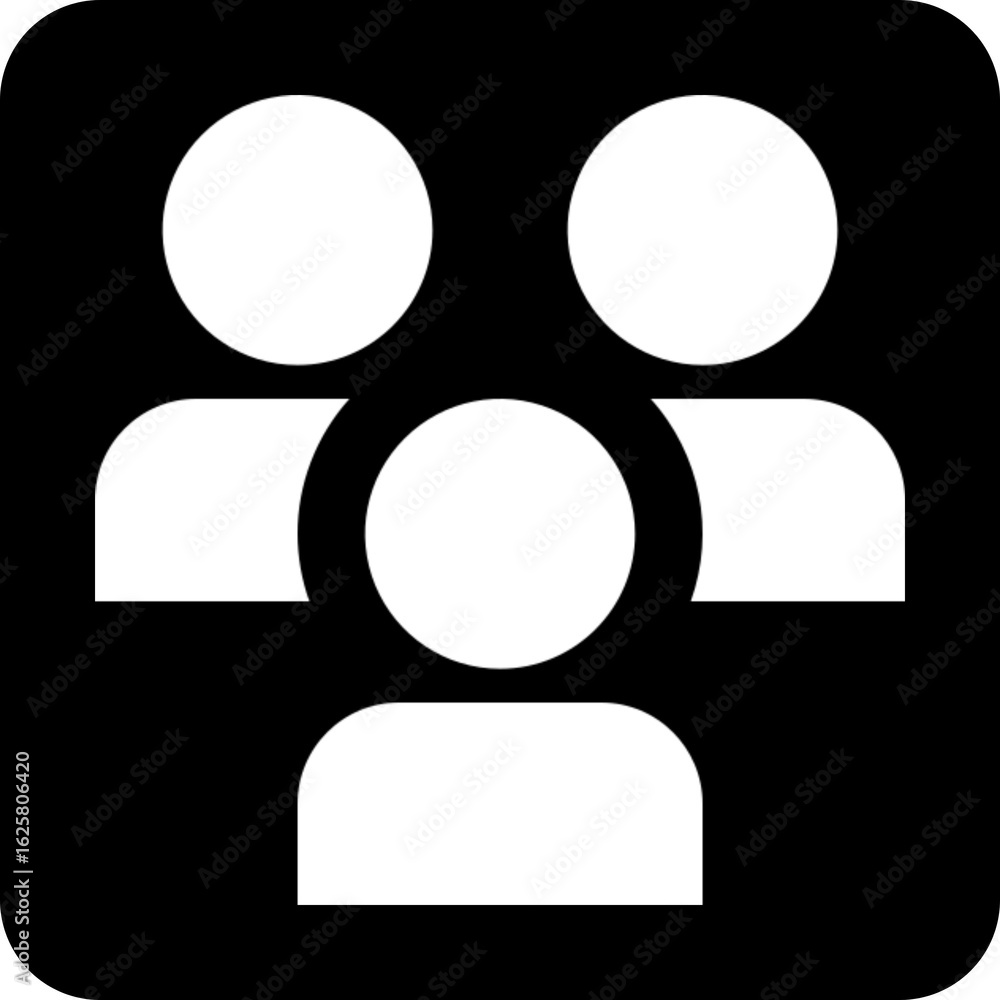 Poster alternative users icon with different style