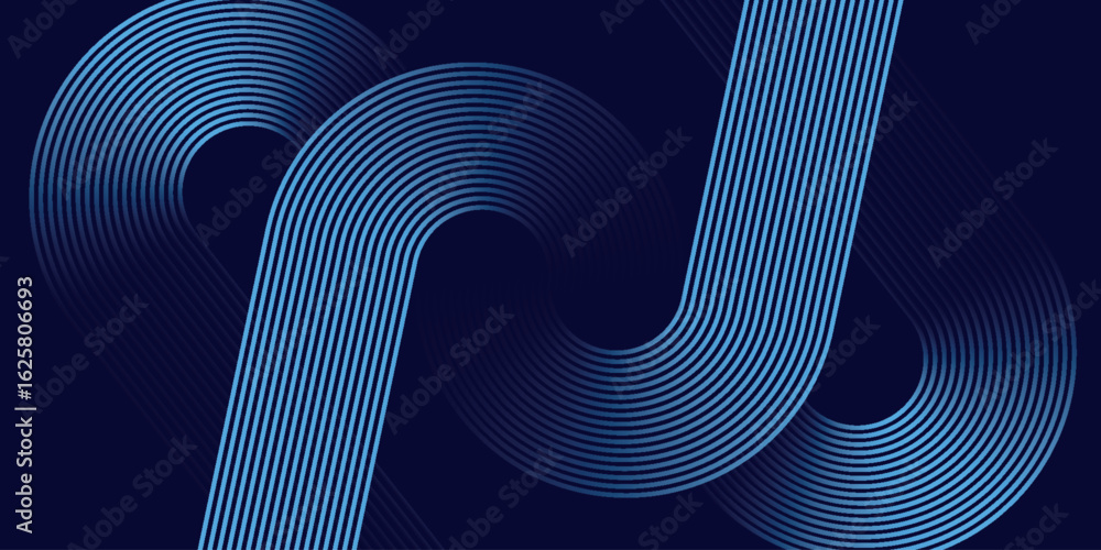 Poster abstract background with a glowing and sparkling blue geometric line pattern. modern and futuristic 