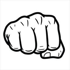 hand punch logo vector illustration