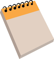 notebook in flat vector design illustration