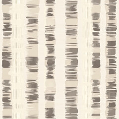 Abstract vertical stripe pattern in neutral beige and taupe tones with hand-drawn textured brush strokes
