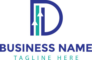 Letter D Finance Logo Design | Investment, Banking, and Business Growth Branding Icon