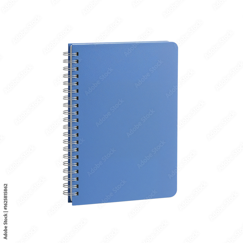 Aufkleber elevated azure notebook with spiral binding captures stillness against a stark void scene with