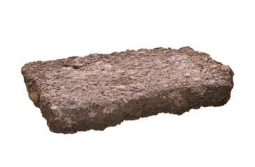 asphalt isolated on white background