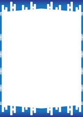 blue background with frame