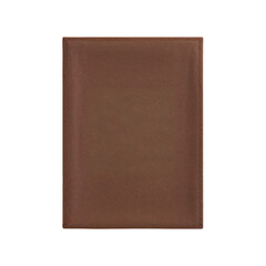 Elegant brown leather journal evokes sophistication and timeless craftsmanship isolated on a