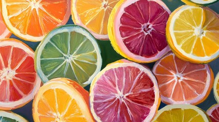 Close-up of fresh orange slices with vibrant juicy texture and bright citrus color, healthy tropical fruit background for nutrition, summer beverages, and natural food concepts
