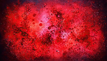 Abstract cosmic red nebula