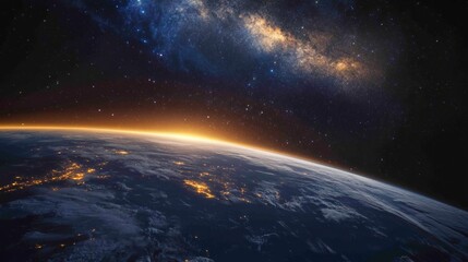 Stunning Earth from space! From our planet to stars and the Milky Way, our home is a breathtaking sight. 

