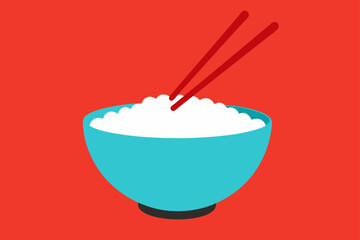 scooping-rice-into-bowl-with-chopsticks-nearby-serving