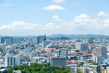 aerial view of the city