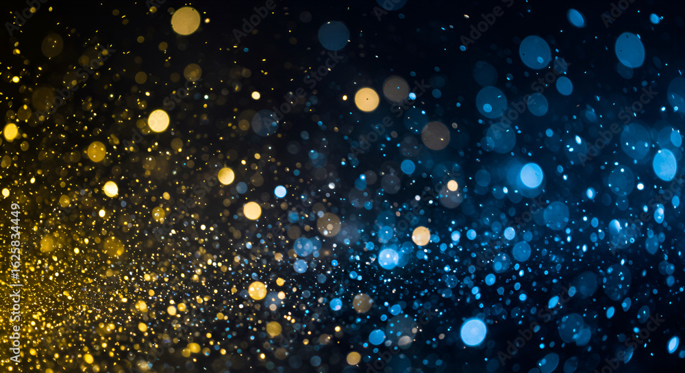 Poster abstract bokeh background with sparkling light effects and vibrant color gradient