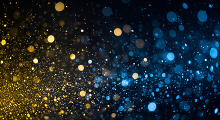 Abstract bokeh background with sparkling light effects and vibrant color gradient