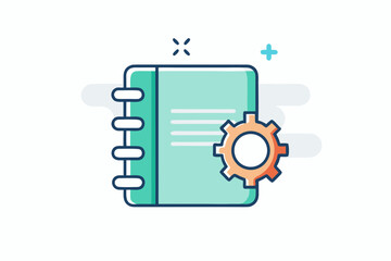 spiral notebook icon notes writing journal task study document plan schedule