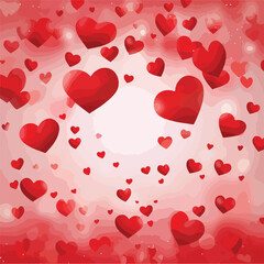 Romantic Valentine's Day Hearts Background