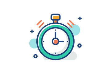 clock icon with three dots arranged around it