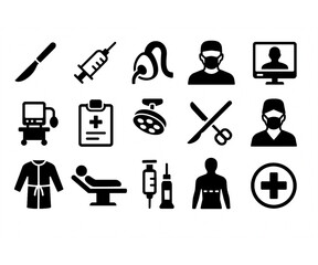 医療(病院)アイコンセット６