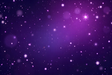 Obraz premium Glowing Starfield Purple Night Sky Festive Background