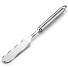 Obraz premium A butter knife featuring a stainless steel blade, designed for spreading butter smoothly