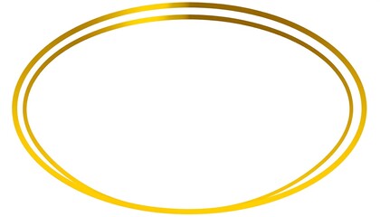 Gold oval frame (1)