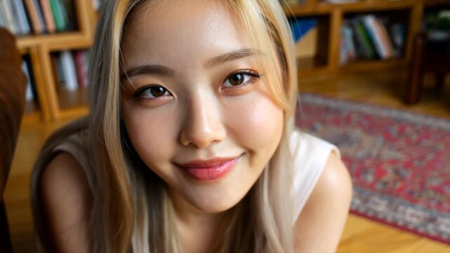 An alluringly beautiful 20-year-old Korean woman