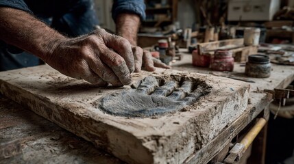 Dinosaur Footprint Cast Creation at Museum Workshop