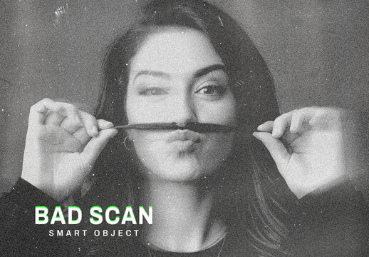 Bad Scan Photo Effect