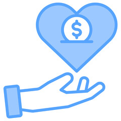 Charity Blue Icon