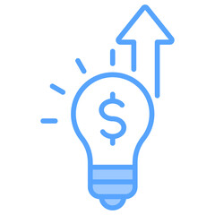 Profit Vision Blue Icon