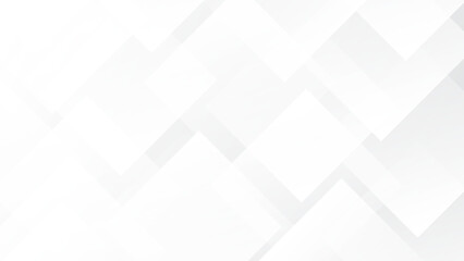 Abstract technology white and gray modern background. White geometric texture