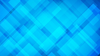 Abstract blue background with square geometric shapes