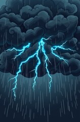 abstract background with lightning