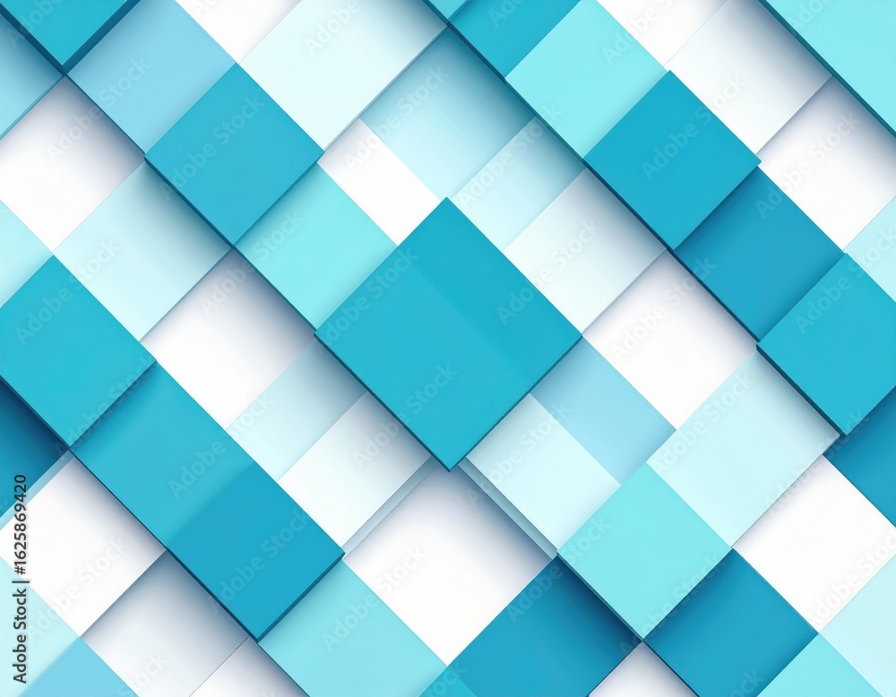 Aufkleber abstract geometric pattern of interlocking squares