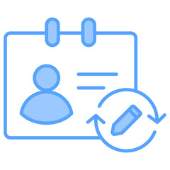 Status Update Blue Icon