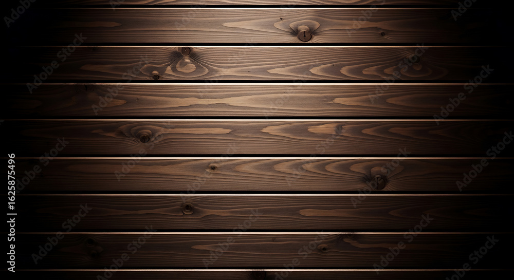 Aufkleber dark, moody wooden background. this texture features rich wood grain and a subtle vignette, creating